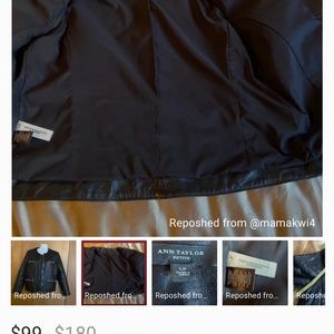 Ann Taylor Genuine Quilted Leather Jacket